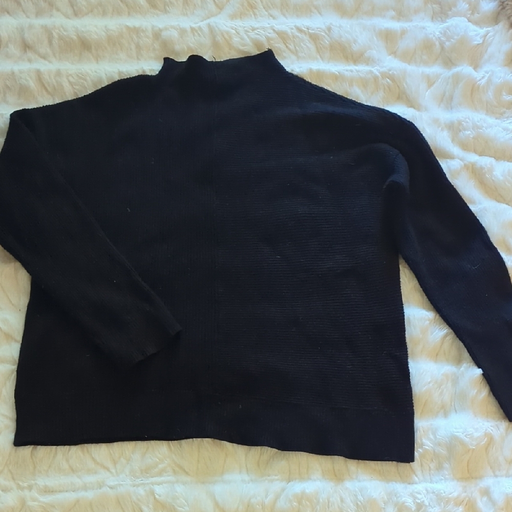 41 Hawthorn Black Turtleneck Sweater